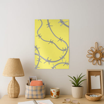 Barbed Wire - Post Art Print