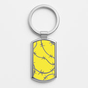 Barbed Wire - Post Luxury Keyring 1