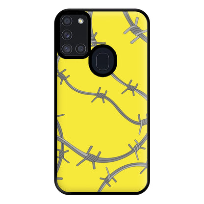 Barbed Wire - Post Phone Case for Galaxy A21s