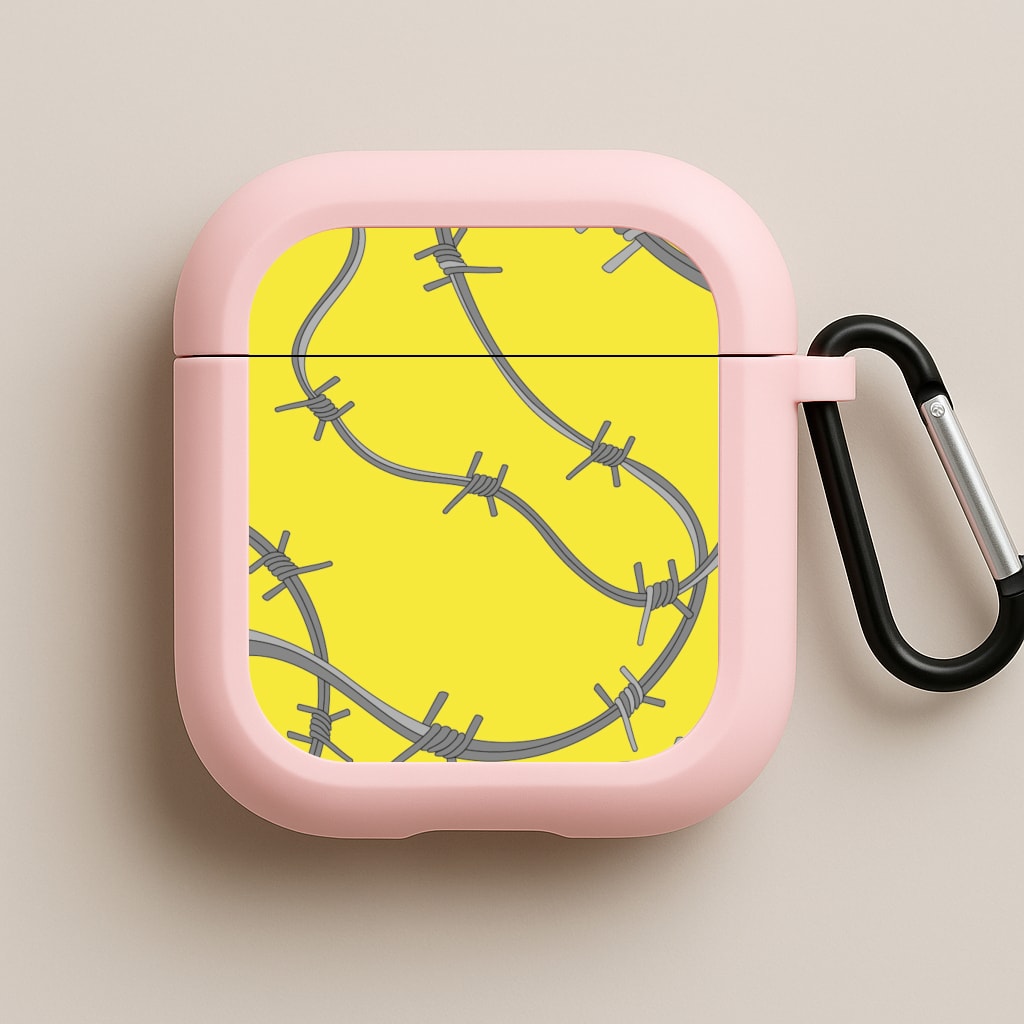 Barbed Wire - Post Pink AirPods Case