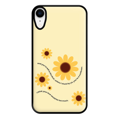 Lyrics - Post Phone Case for iPhone XR