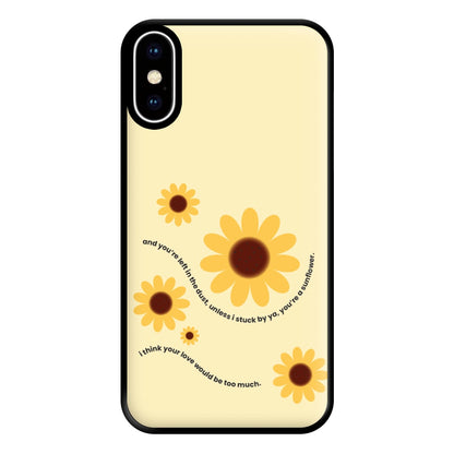 Lyrics - Post Phone Case for iPhone XS Max