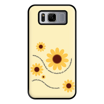 Lyrics - Post Phone Case for Galaxy S8 Plus