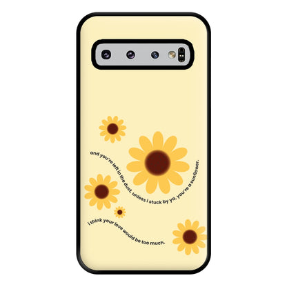 Lyrics - Post Phone Case for Galaxy S10 Plus