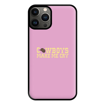 Cowboys Make Me Cry - Post Phone Case for iPhone 13 Pro Max