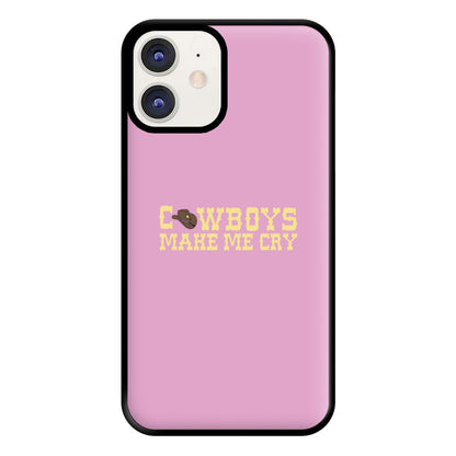 Cowboys Make Me Cry - Post Phone Case for iPhone 12 / 12 Pro