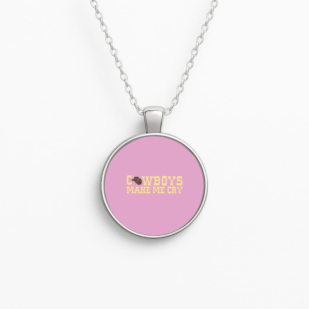 Cowboys Make Me Cry - Post Necklace