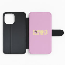 Cowboys Make Me Cry - Post Flip Phone Case