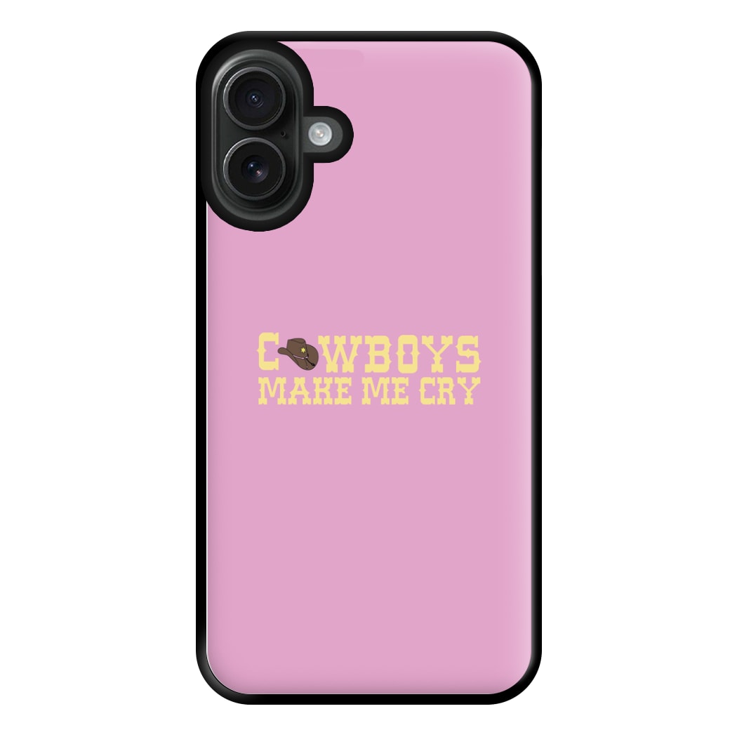 Cowboys Make Me Cry - Post Phone Case for iPhone 16 Plus