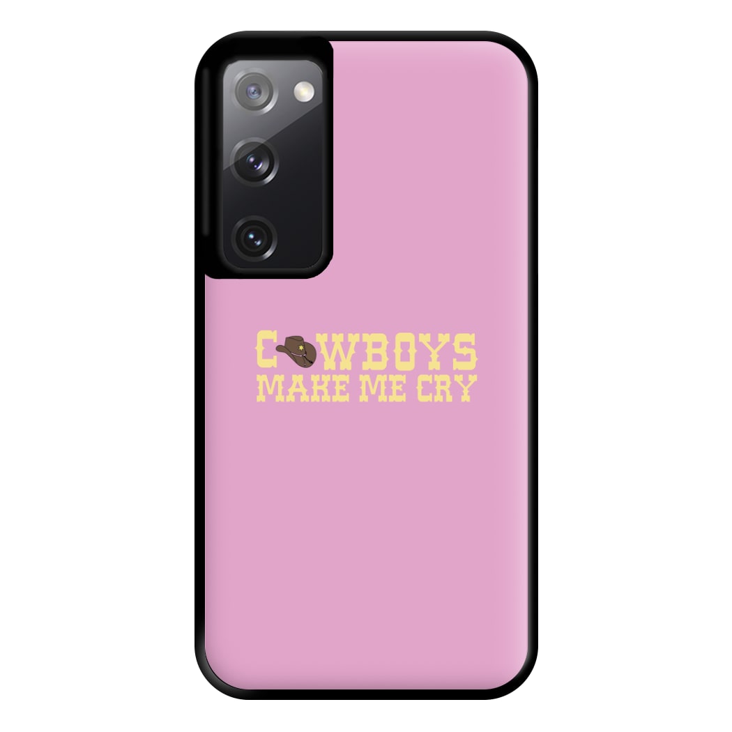 Cowboys Make Me Cry - Post Phone Case for Galaxy S20FE