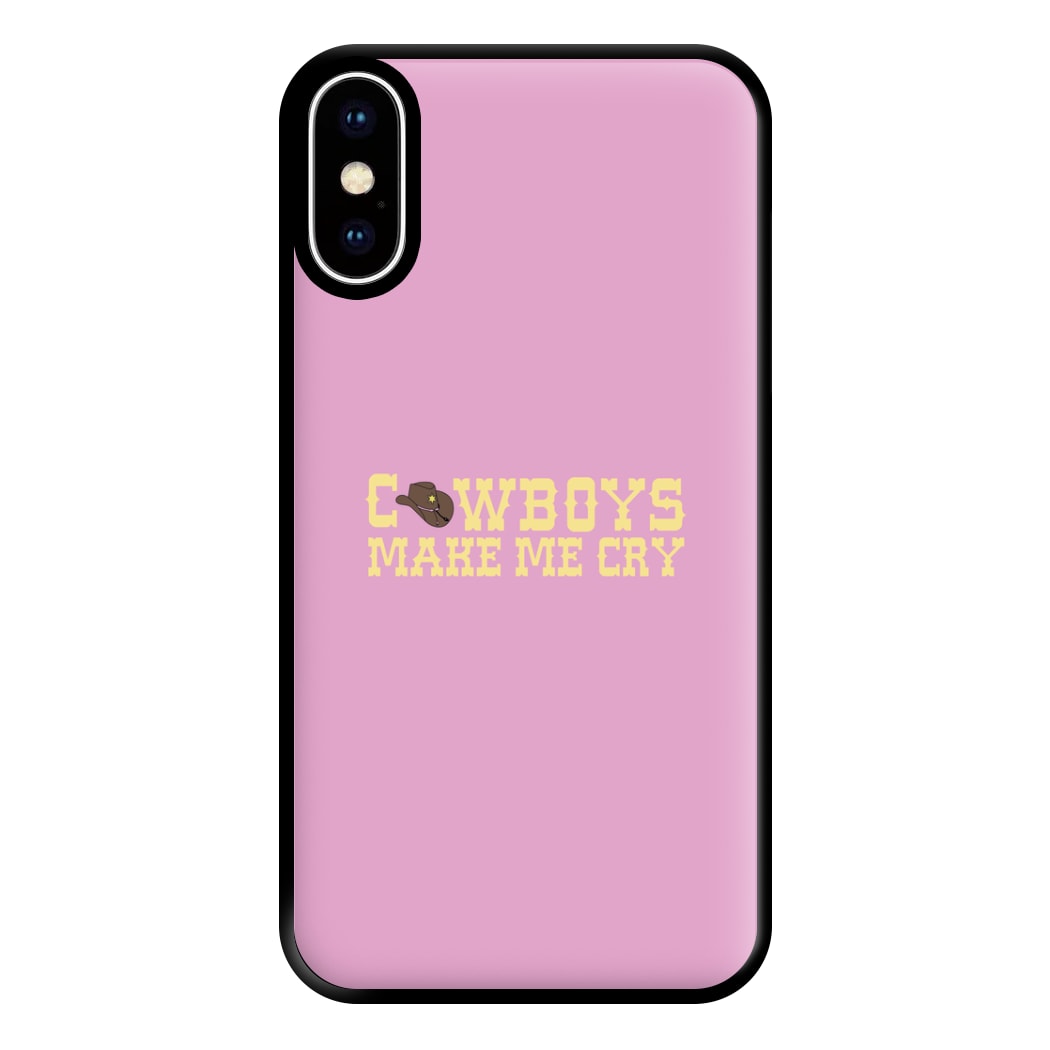 Cowboys Make Me Cry - Post Phone Case for iPhone XS Max