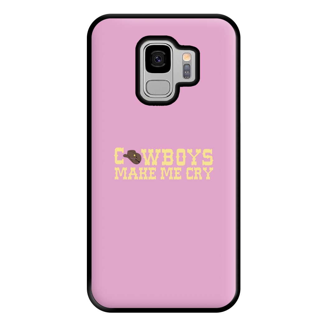 Cowboys Make Me Cry - Post Phone Case for Galaxy S9 Plus