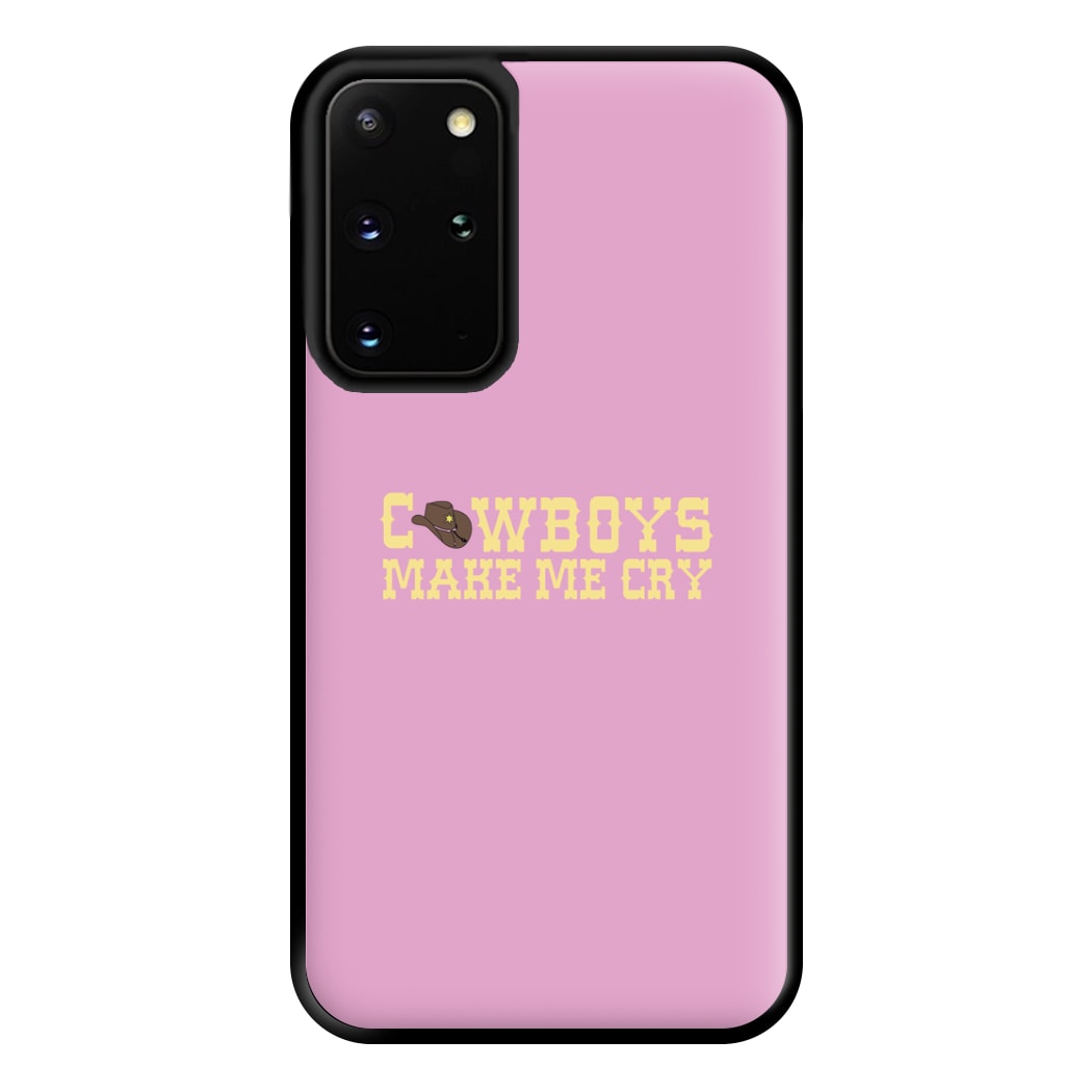 Cowboys Make Me Cry - Post Phone Case for Galaxy S20 Plus