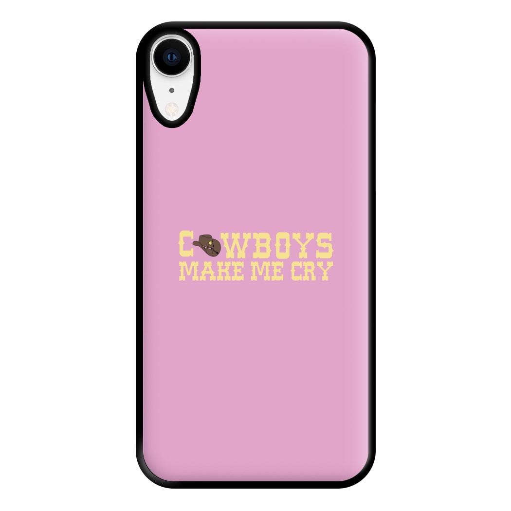 Cowboys Make Me Cry - Post Phone Case for iPhone XR