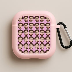 Malone Pattern Pink AirPods Case