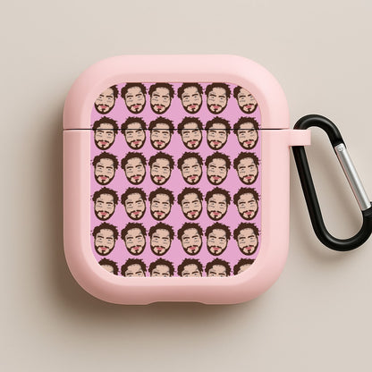 Malone Pattern Pink AirPods Case
