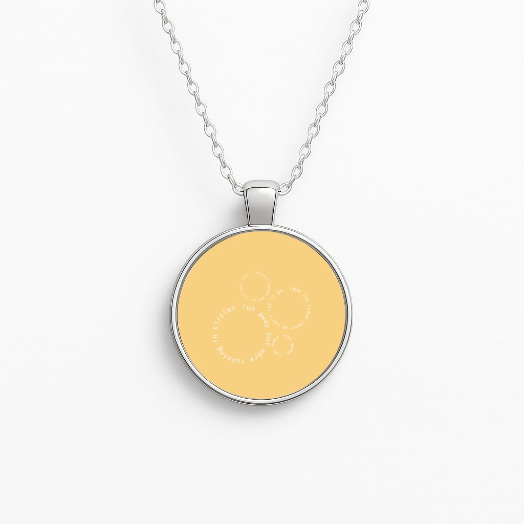 Running In Circles - Post Necklace