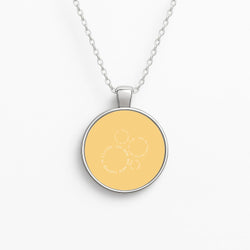 Running In Circles - Post Circle Necklace