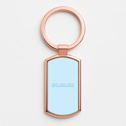Dot, Dot, Dot Rose Gold Keyring