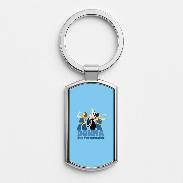 Donna And The Dynamos Silver Keyring