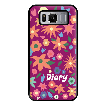 Diary Phone Case for Galaxy S8 Plus