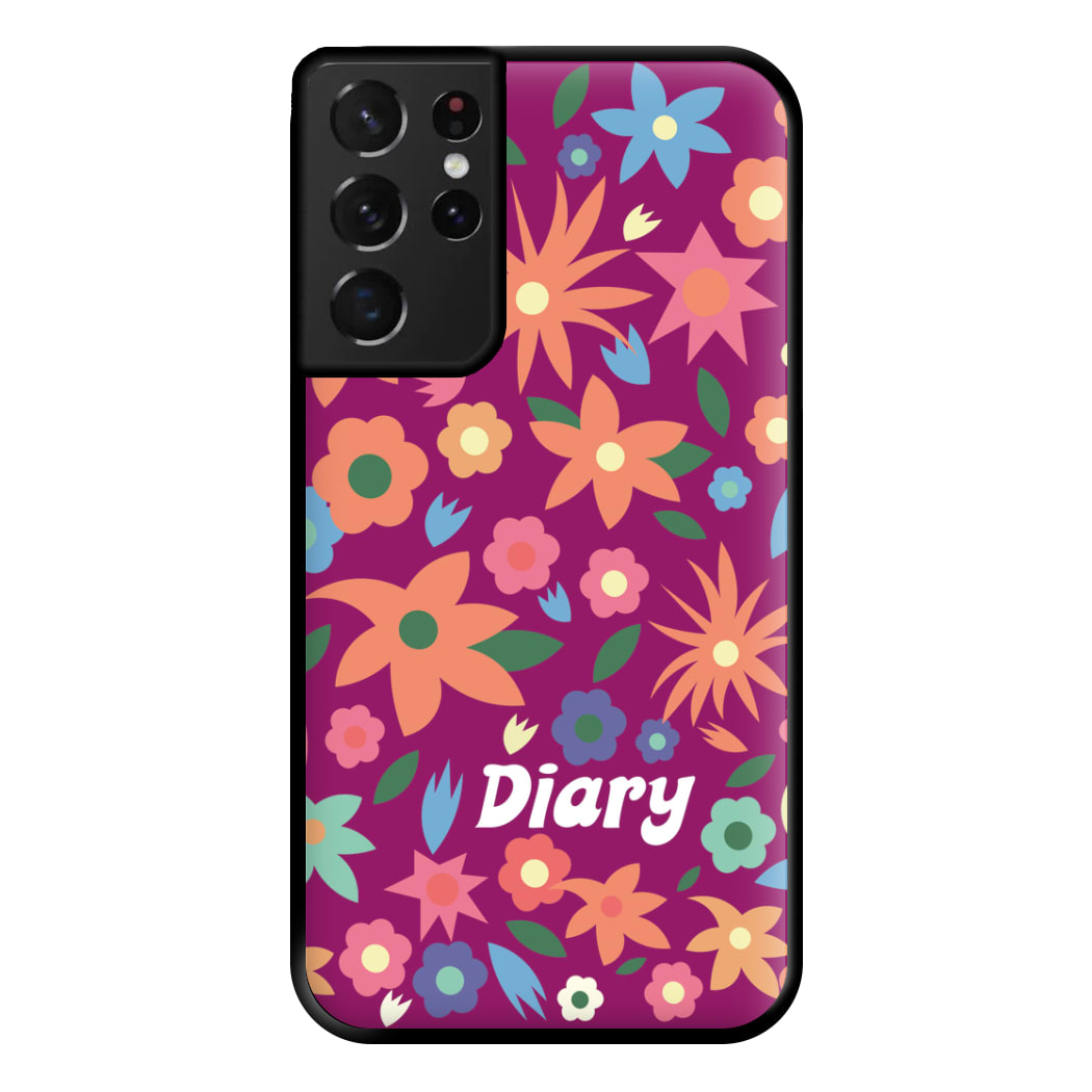 Diary Phone Case for Galaxy S21 Ultra