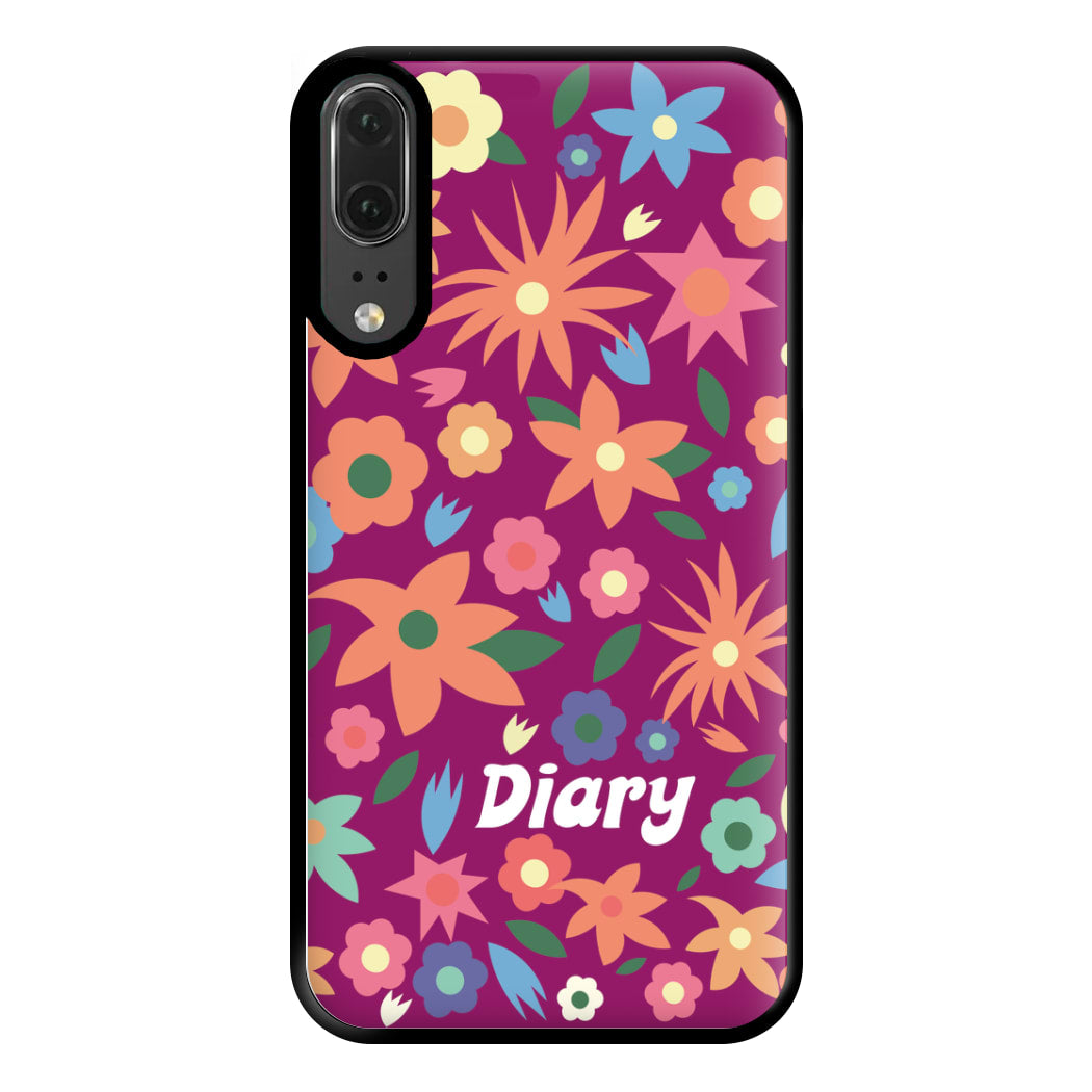 Diary Phone Case for Huawei P20