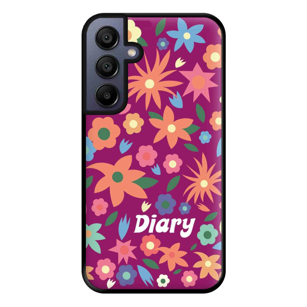 Diary Phone Case for Galaxy A15