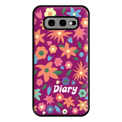 Diary Phone Case for Galaxy S10e