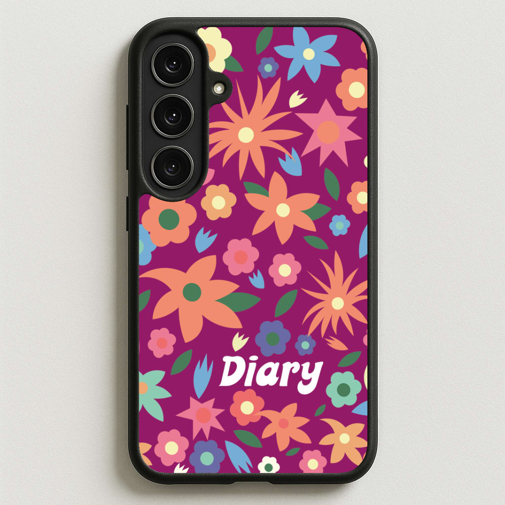 Diary Phone Case for Galaxy S25FE