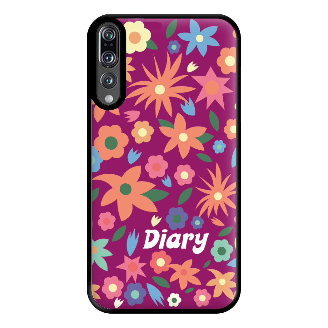 Diary Phone Case for Huawei P20 Pro