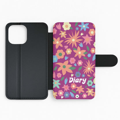 Diary Flip Phone Case