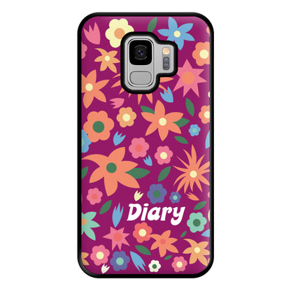 Diary Phone Case for Galaxy S9 Plus