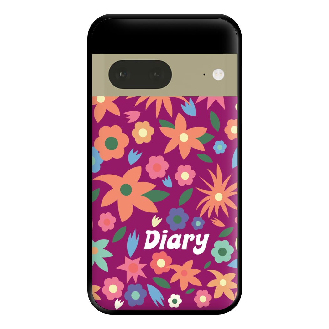 Diary Phone Case for Google Pixel 7a