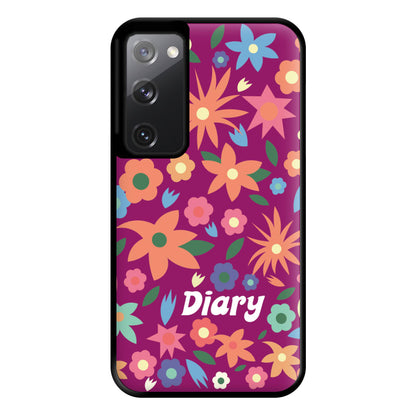 Diary Phone Case for Galaxy S20FE