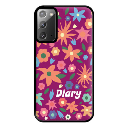 Diary Phone Case for Galaxy Note 20 Ultra