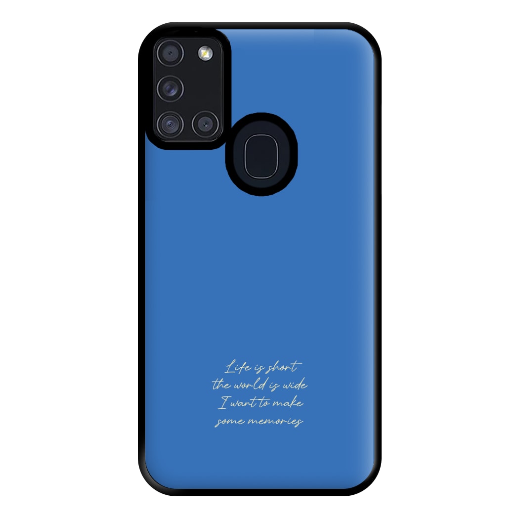 Life Is Short - Mamma Mia Phone Case for Galaxy A21s