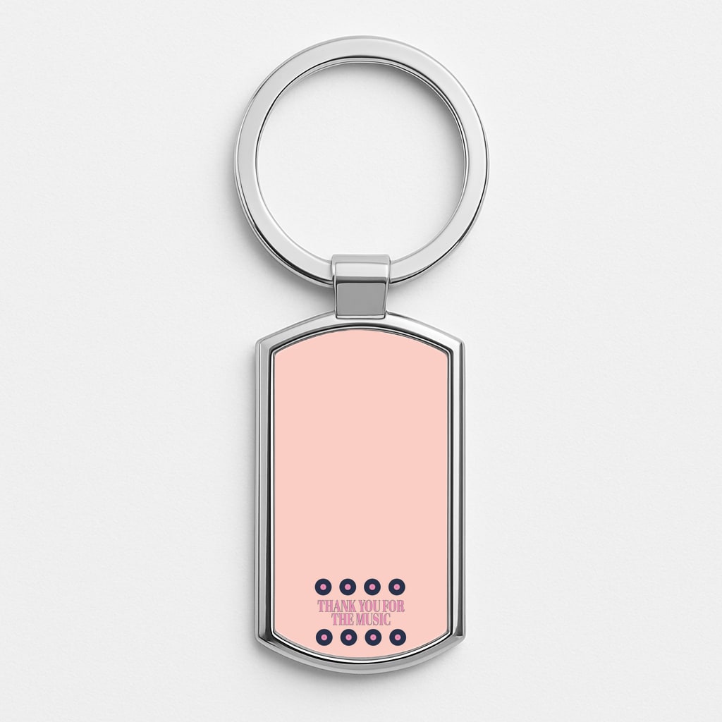Thank You For The Music - Mamma Mia Luxury Keyring