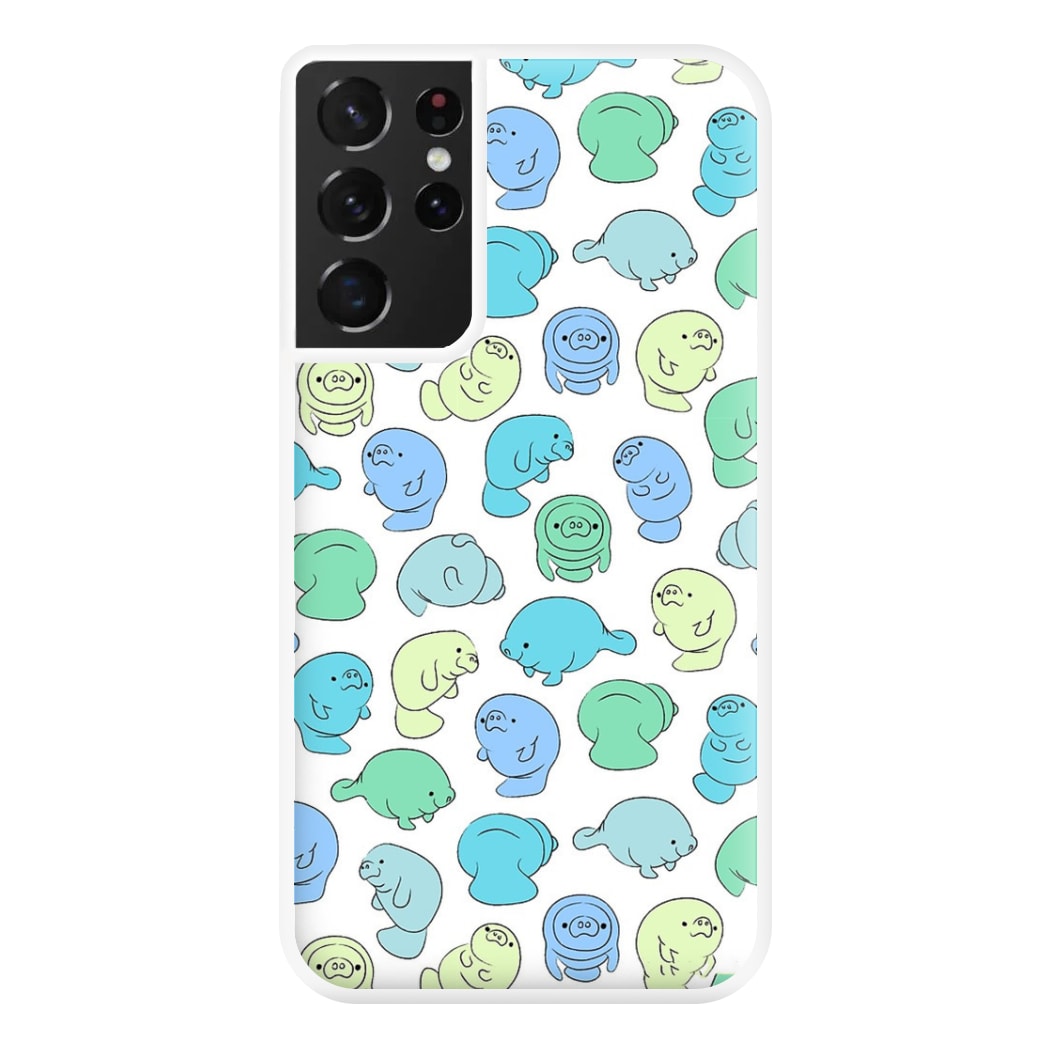 Manatee Party Phone Case for Galaxy S21 Ultra