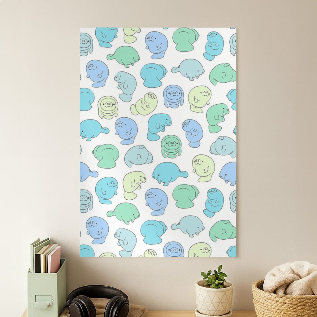 Manatee Party Poster