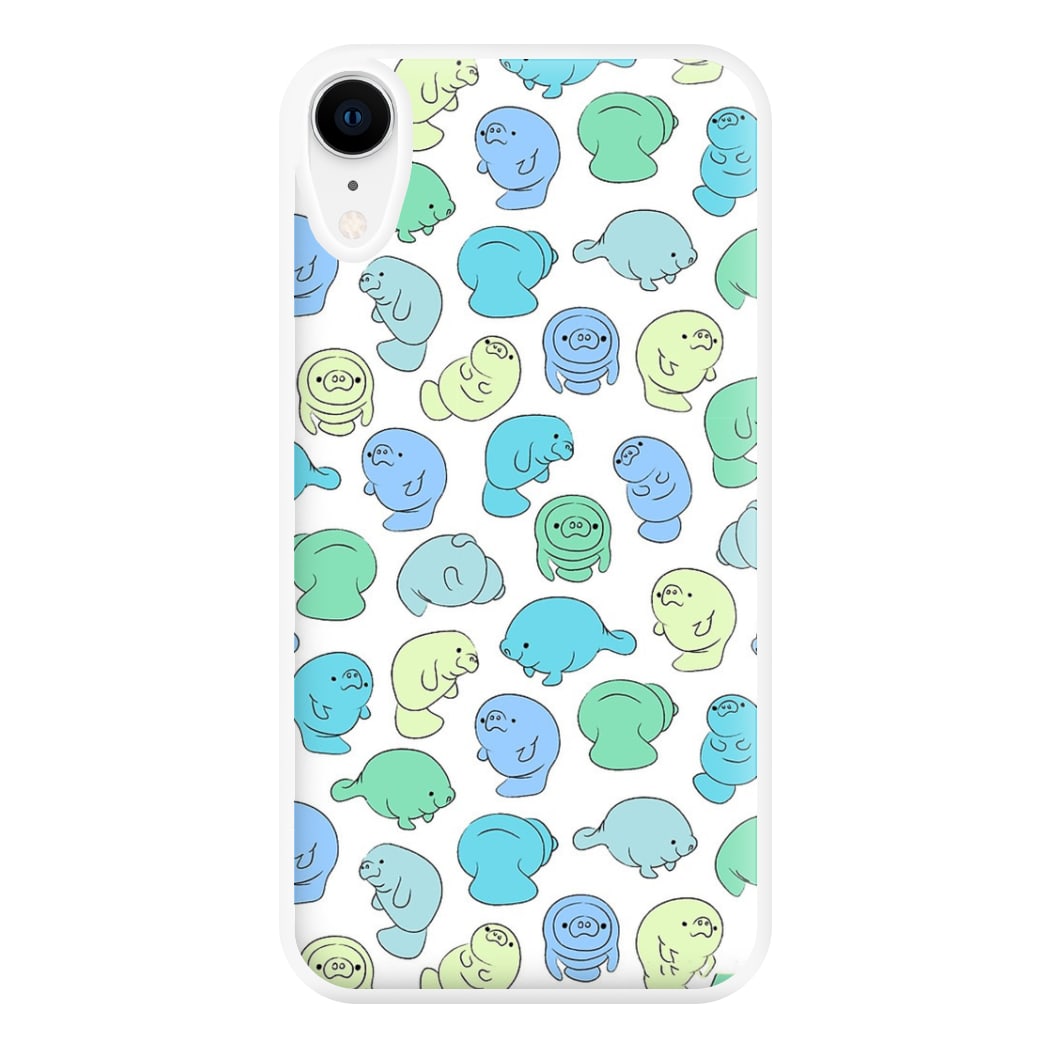 Manatee Party Phone Case for iPhone XR