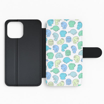 Manatee Party Flip Phone Case