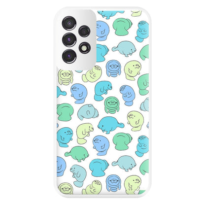 Manatee Party Phone Case for Galaxy A53