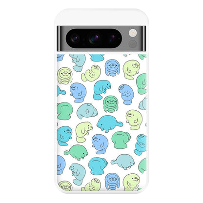 Manatee Party Phone Case for Google Pixel 8 Pro