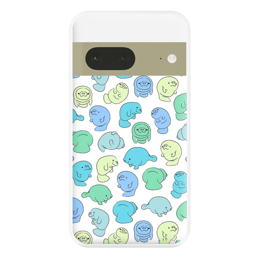 Manatee Party Phone Case for Google Pixel 7a