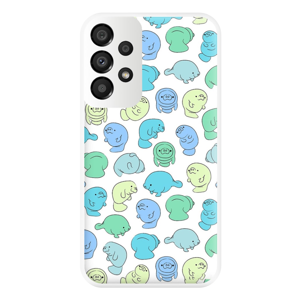 Manatee Party Phone Case for Galaxy A33