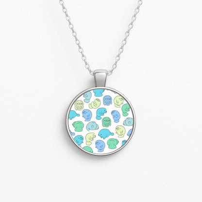 Manatee Party Circle Necklace