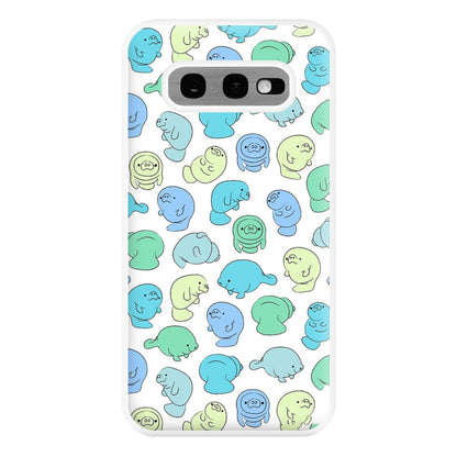 Manatee Party Phone Case for Galaxy S10e