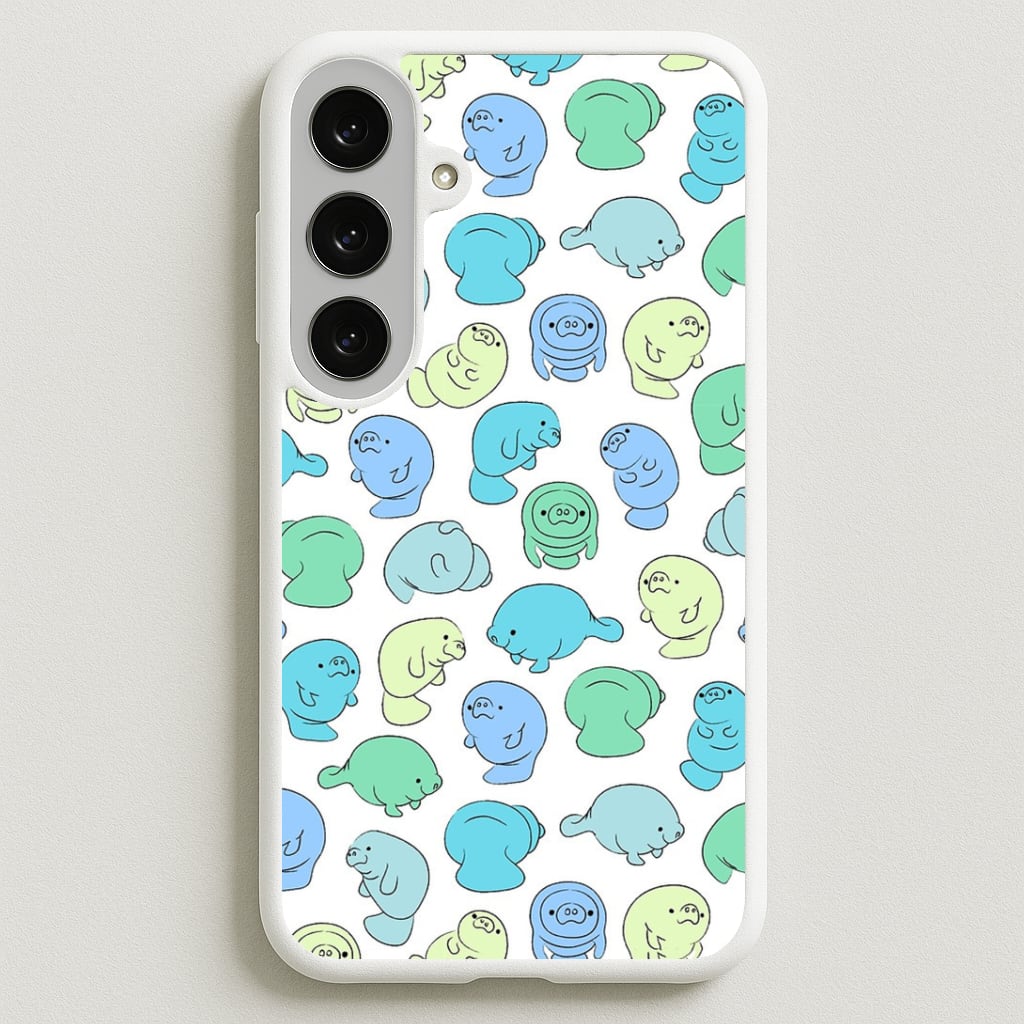 Manatee Party Phone Case for Galaxy S25FE