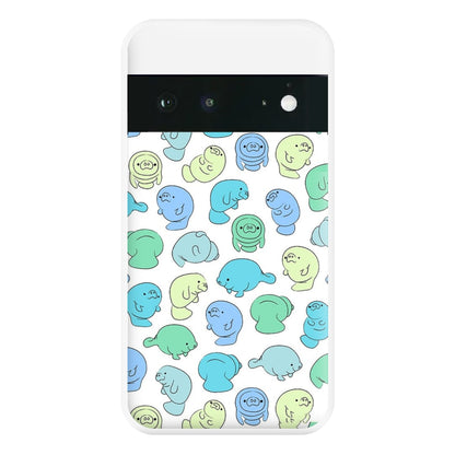 Manatee Party Phone Case for Google Pixel 6a